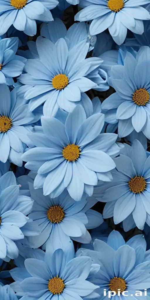 blue flower wallpaper aesthetic