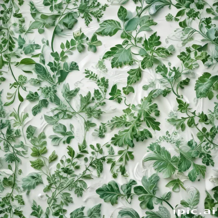 green white background