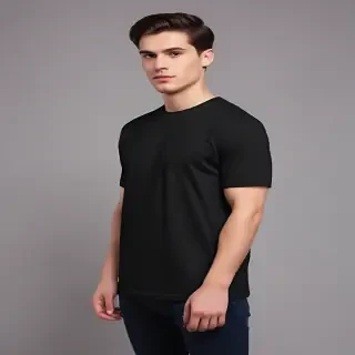 mockup tshirt black