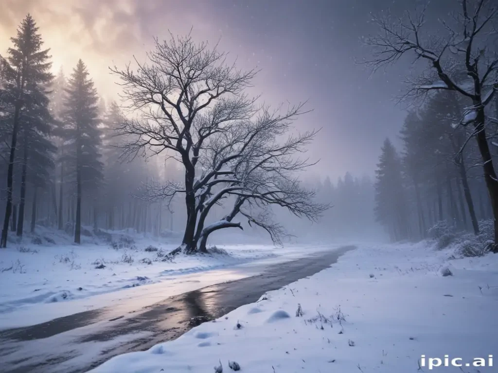 snowing iphone wallpaper