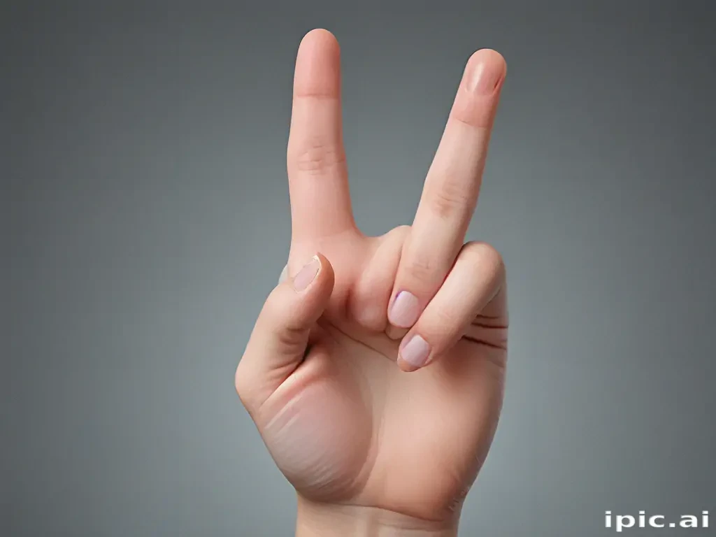 middle finger transparent