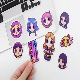 transparent aesthetic stickers