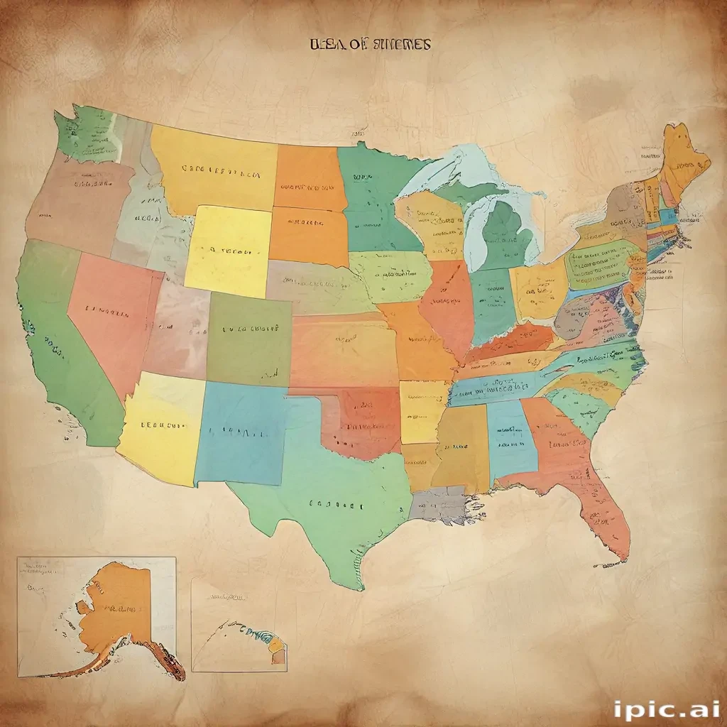 map of usa states
