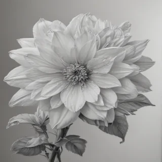pencil drawn flowers