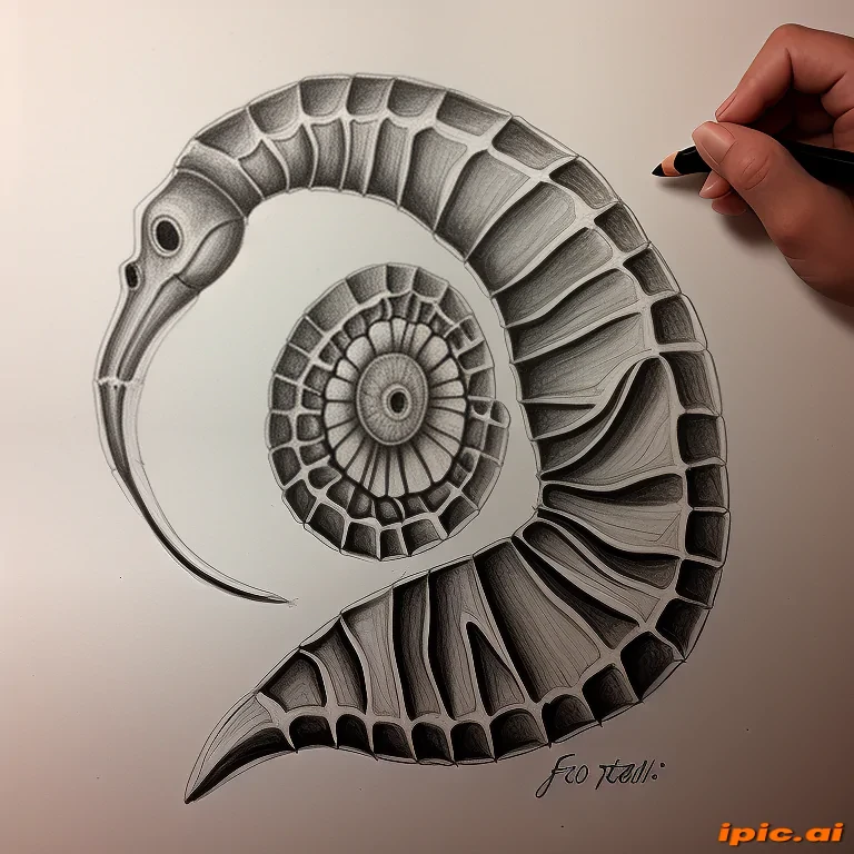fossil drawing