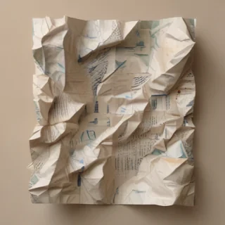 crumpled paper overlay