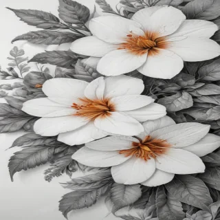 flower drawing for coloring
