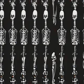 skeleton background