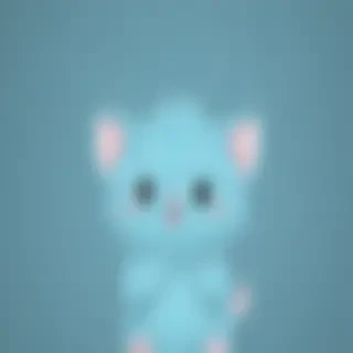 blue cute wallpaper for iphone