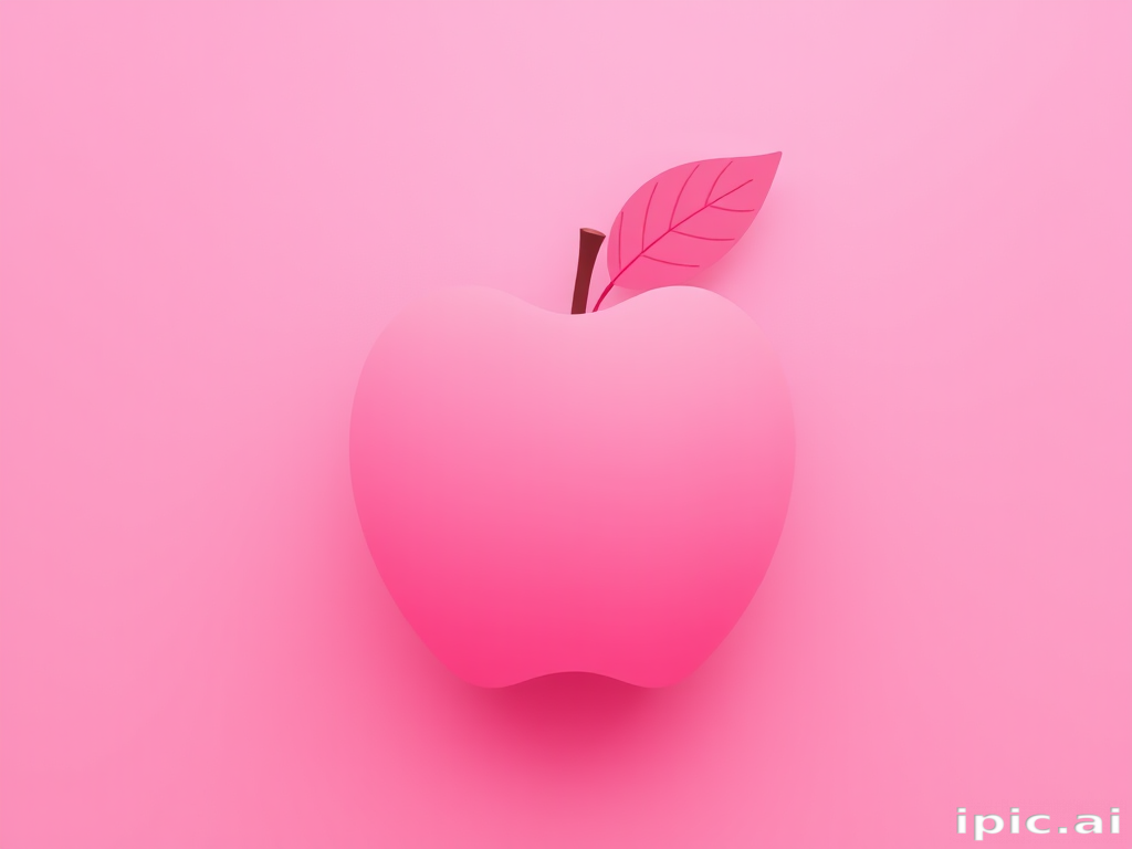 pink apple wallpaper
