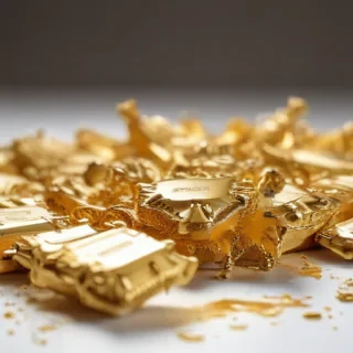 gold and white background