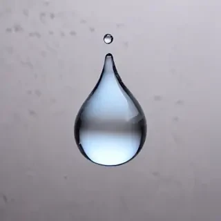 transparent water drop