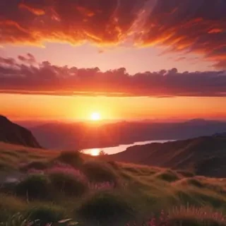 sunset aesthetic wallpaper