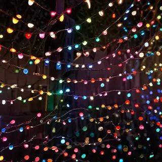christmas lights iphone wallpaper