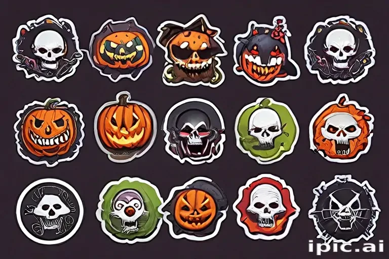 halloween stickers png
