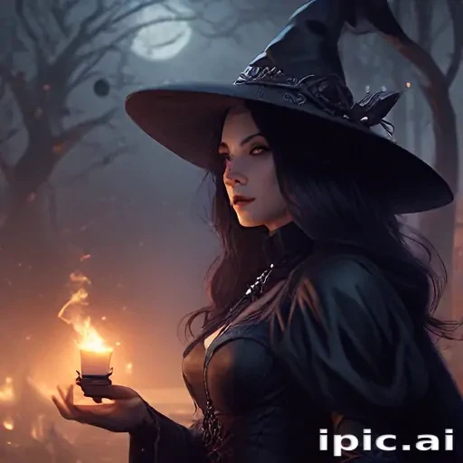beautiful dark witch fantasy art