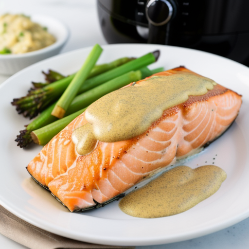 air fryer salmon with dijon mustard