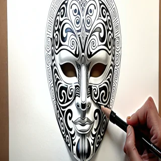 mask drawing