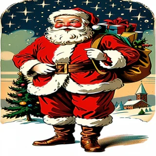 vintage santa png