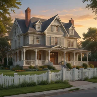 background of the house