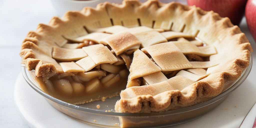 apple pie with a graham cracker crust