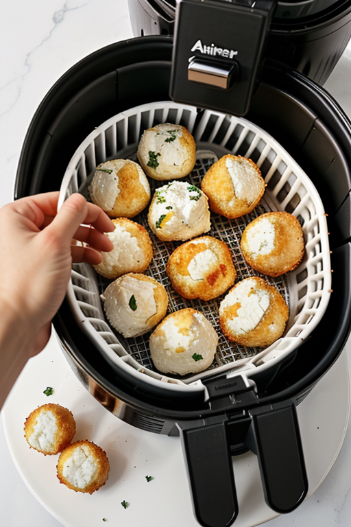 air fryer goat cheese balls