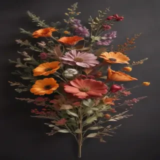 dried flowers png