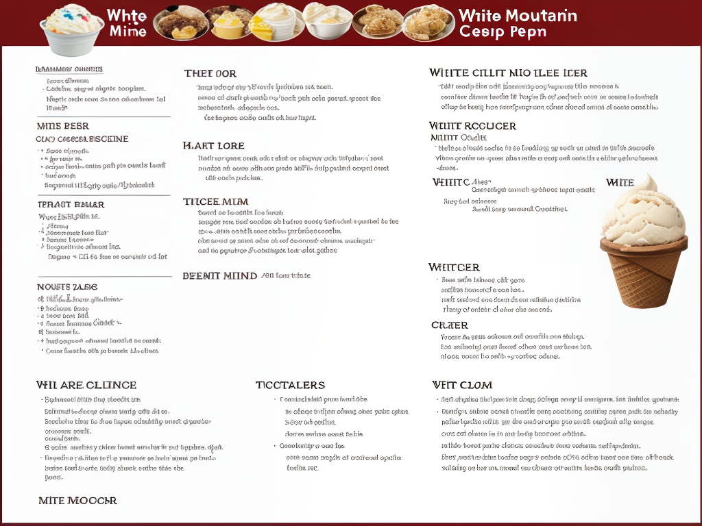 white mountain ice cream recipe