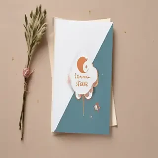 greeting card mockup