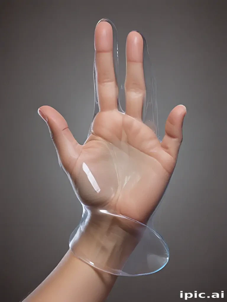 transparent prayer hand