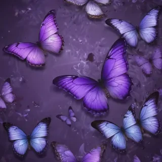 purple butterflies wallpaper
