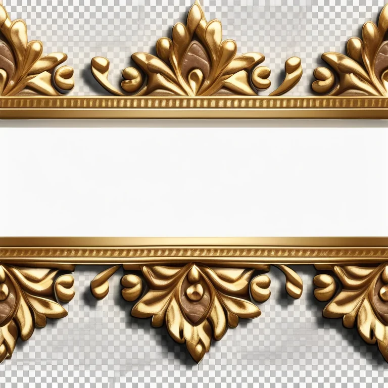 gold border transparent