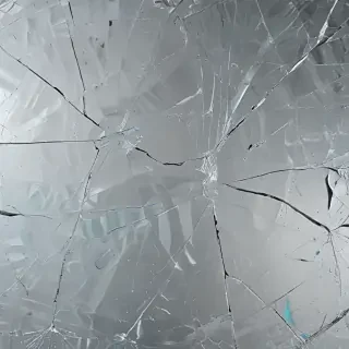 cracked glass transparent