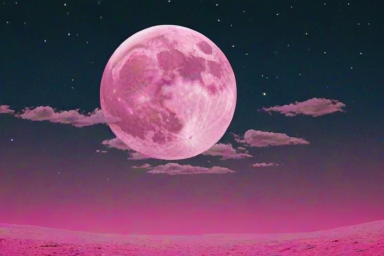pink moon wallpaper