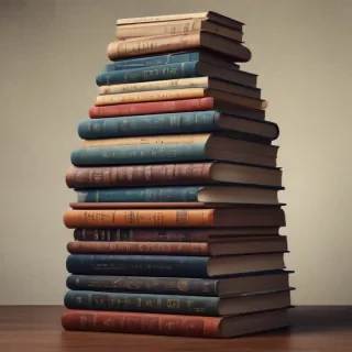 book stack png