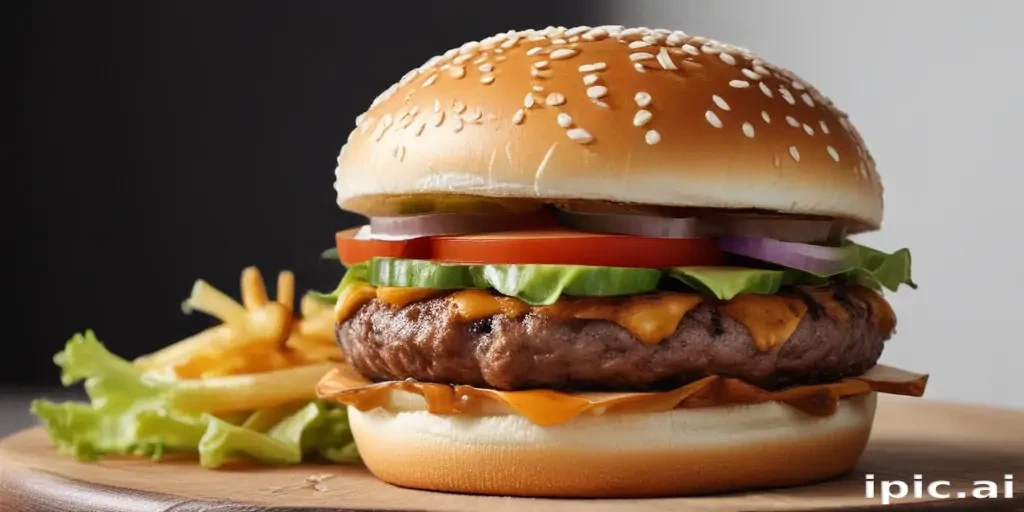 hamburger clipart black and white