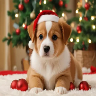 christmas puppy desktop backgrounds