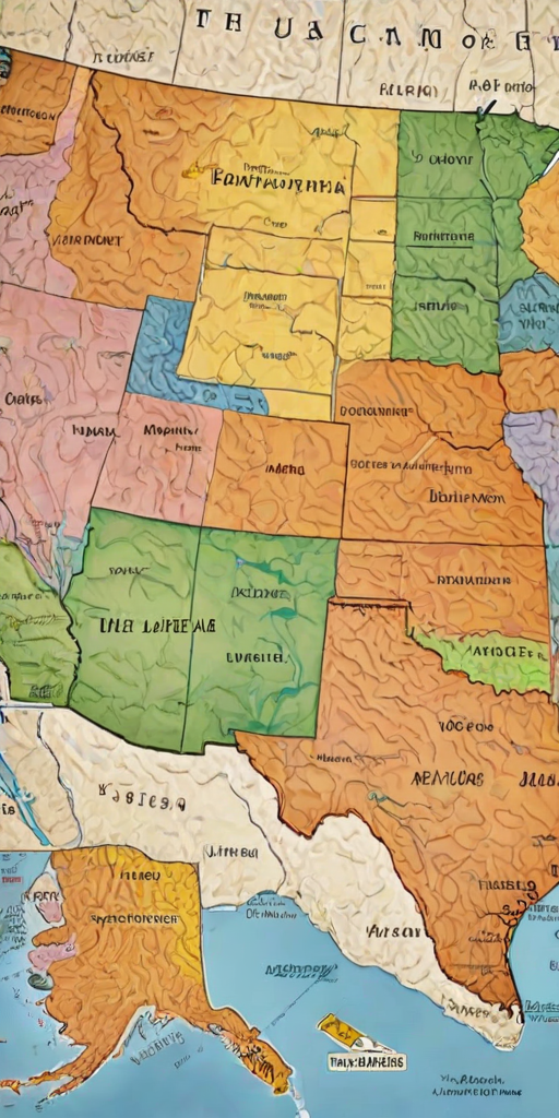 map of the usa states