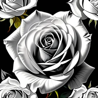 rose pictures in black and white
