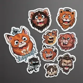 stickers with transparent background