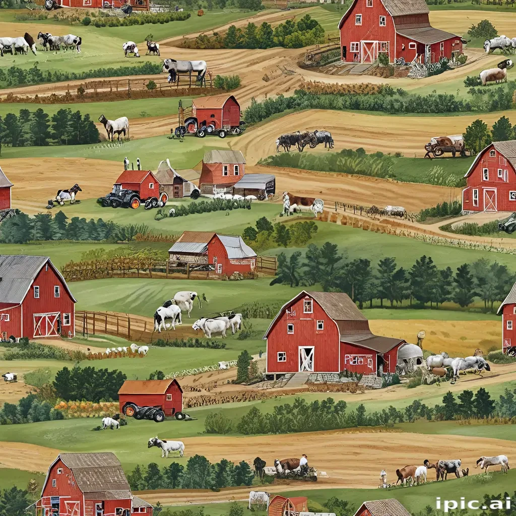 background of a farm
