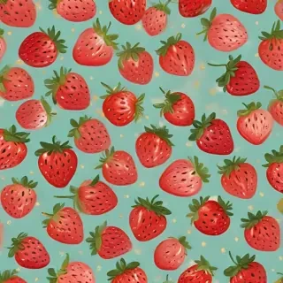 cute strawberry background