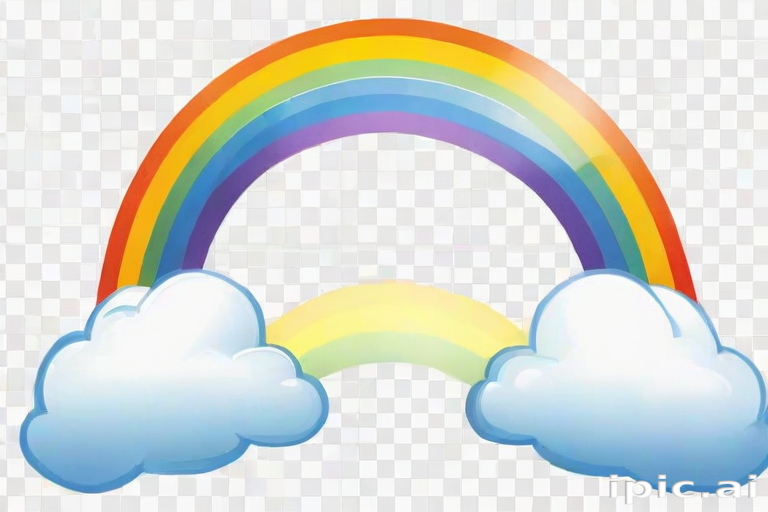 transparent background rainbow clipart