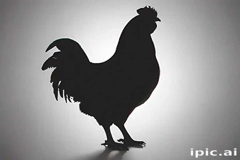 silhouette of a chicken