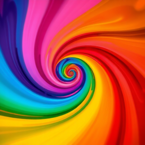 abstract colorful swirl patterns, high saturation, sharp focus, f/8 aperture, 1/60 sec shutter speed, ISO 100, 35mm lens, top-down view, digital art photography, vibrant colors, smooth textures