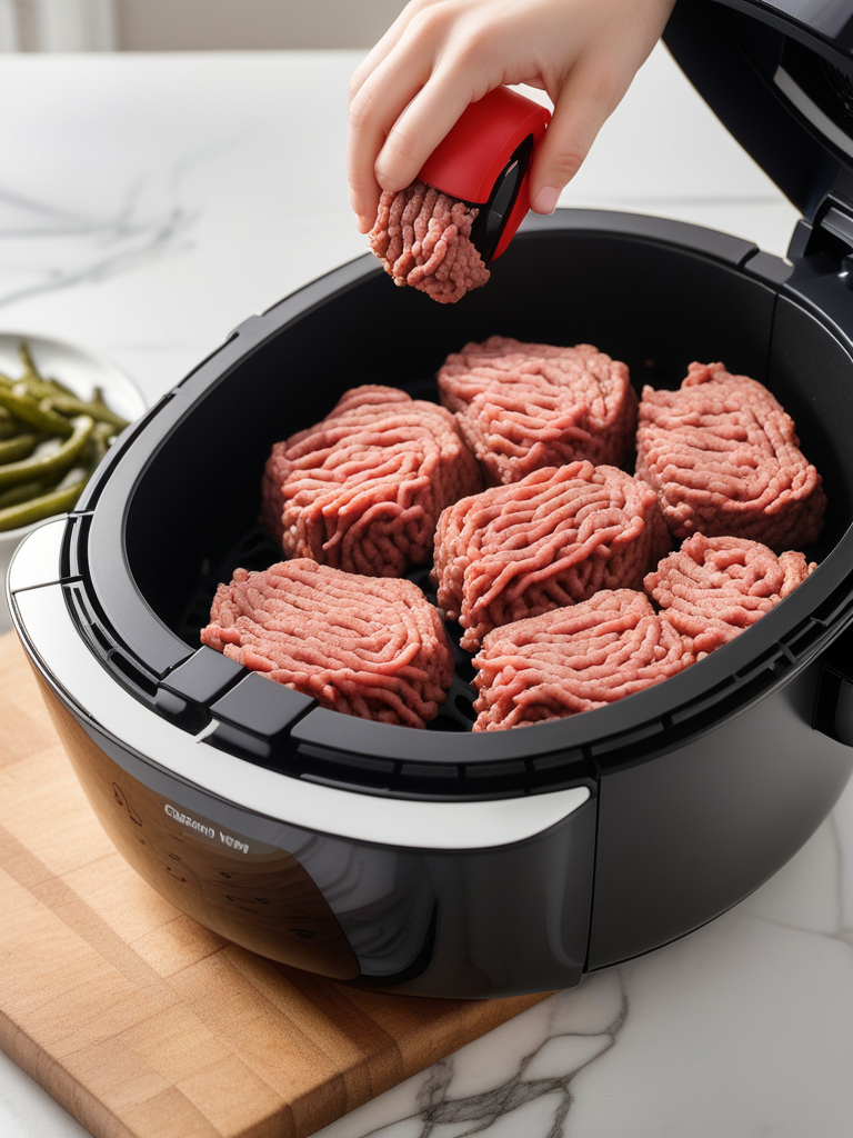 cooking ground beef in air fryer
