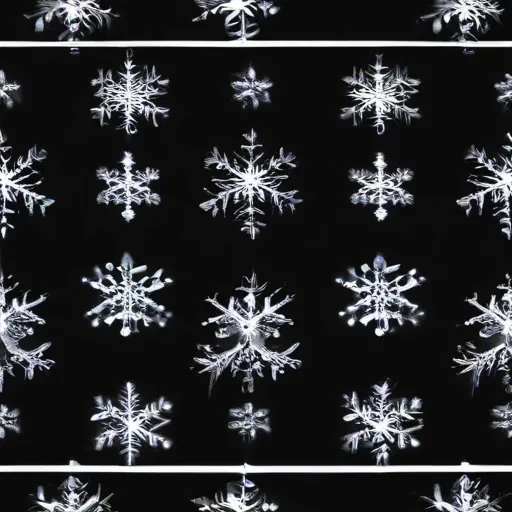transparent snowflakes