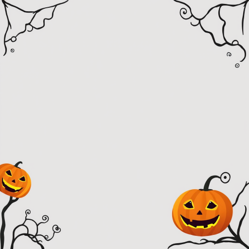 halloween border transparent