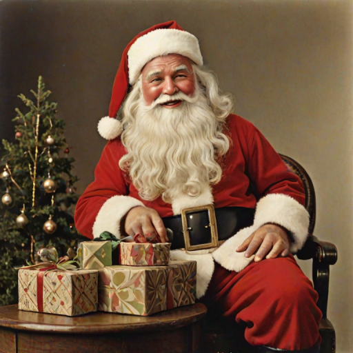 images of vintage santa