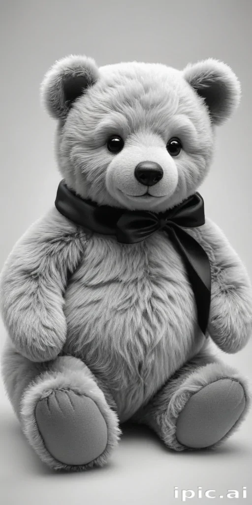 teddy bear clipart black and white